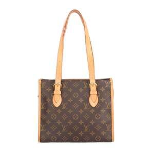 LOUIS VUITTON Authentic Brown Monogram Canvas Tote Bag